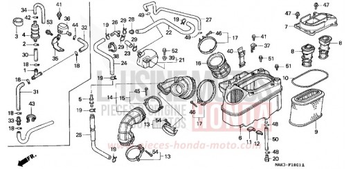 AIR CLEANER (2) VT1100C2X de 1999